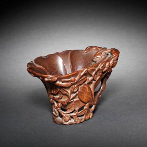 Rhinocerous libation cup 17th-18th century