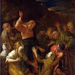 Christ cleansing a leper