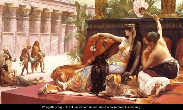 Cleopatra testing poisons on condemned prisoners